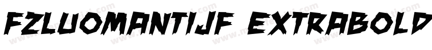 FZLuoManTiJF ExtraBold字体转换
